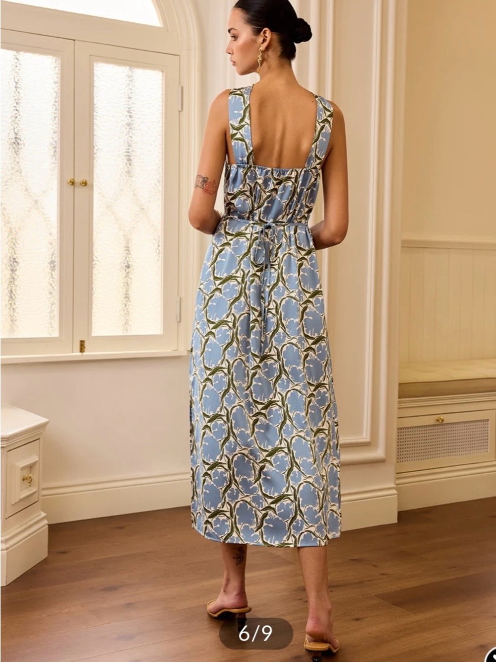 Commense Halter Floral Print Midi Dress - Picture 6 of 10